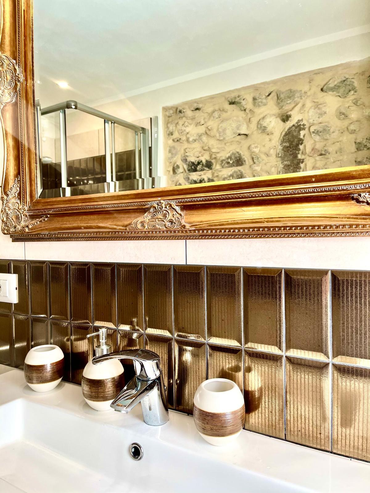 Dettagli del bagno a Dimora di Charme